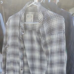 VSTR Plaid Button-Up Shirt